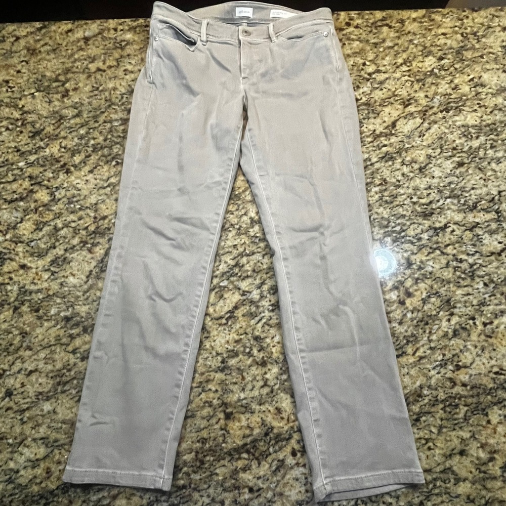 J. Jill Denim Authentic Fit Slim Ankle Jeans Gray‎ Womens 8P Petite
